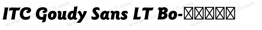 ITC Goudy Sans LT Bo字体转换